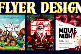 design thanksgiving flyer, halloween flyer, black friday and seasonal flyer