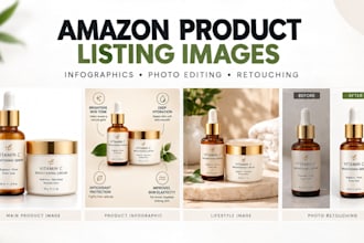 do amazon listing images design, amazon infographic, product listing image
