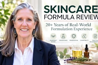 professionally review your skincare formula and ingredients