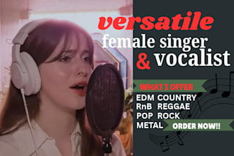 sing country rock singer indie country vocals americana custom country singer