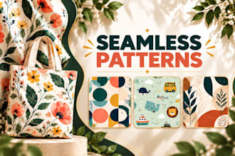 create seamless pattern design for textile fabric and print