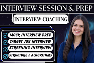 be your interview coach with mock interviews, star answers and feedback