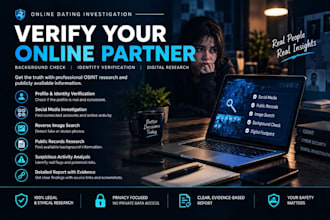 conduct an online dating partner background check using osint