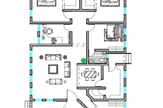 create 2d floor plan designs for you
