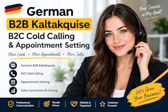 do sales converting german b2b kaltakquise, b2c cold calling appointment setting