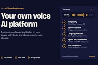 build and deploy your self hosted ai voice agent platform