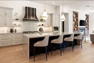 design custom kitchen cabinet and layout in mozaik