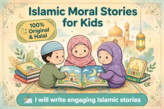 write engaging islamic kids stories and moral halal stories for children