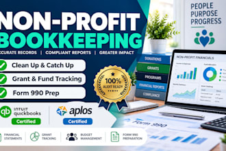 do non profit bookkeeping clean up grant tracking 990 in