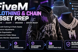 prepare fivem clothing and chains for your server