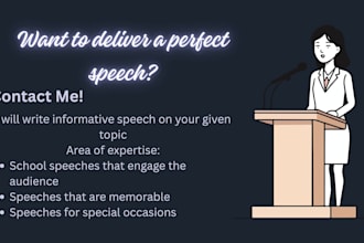 write professional engaging speech for any event