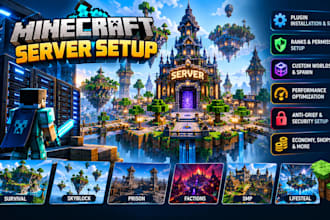 setup your minecraft server with plugins and features