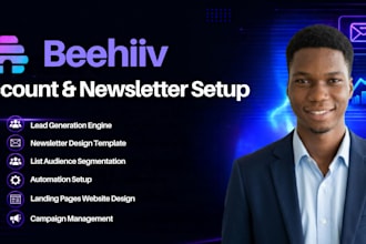 setup beehiiv newsletter  beehiv automation design beehive website landing page