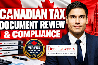 provide canadian tax legal advice and consultation for your tax matter