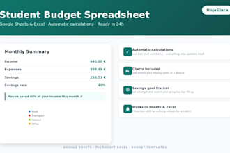 create a budget tracker that shows where your money goes