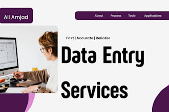 do data entry anad web reserch