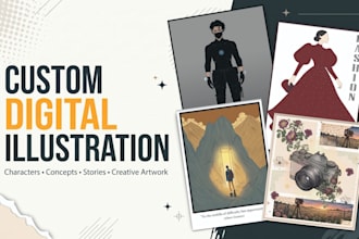 create custom digital illustrations