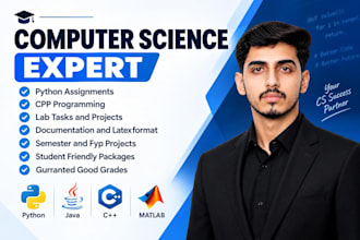 do computer science assigned, python, java, cpp,r programming tasks and projects