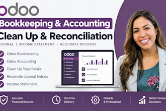 odoo bookkeeping odoo accounting clean up reconcile journal income statement