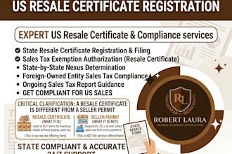 obtain resale certificate sales tax permit and reseller certificate for usa llc