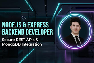 build secure rest api node js express backend