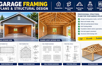 design structural plans for garage conversion, framing