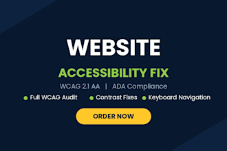 audit your website for accessibility and fix wcag issues