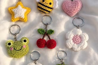 make crochet keychains in bulk with worldwide free shipping
