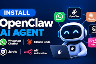 install openclaw ai agent whatsapp chatbot claude code jarvis n8n automation