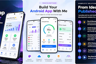 develop high performance android apps using java kotlin,flutter and react native