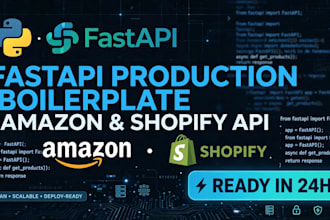 build production ready fast api  backend boilerplate like amazon shopify api