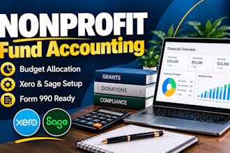 do nonprofit fund accounting setup budget allocation 990 in xero edge or sage