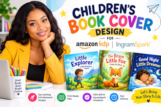 design a children book cover for amazon KDP and ingramspark