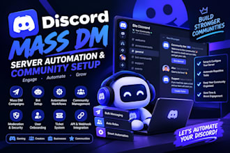 discord mass dm server automation bots and community setup
