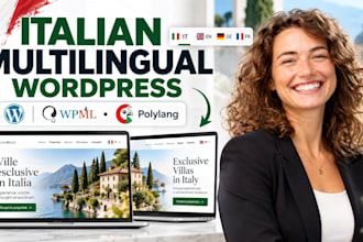 create an italian multilingual wordpress website with wpml or polylang