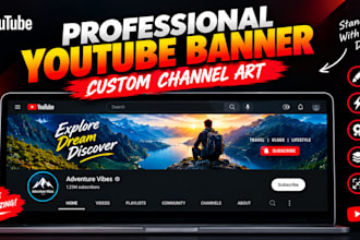 design a custom youtube banner and channel art