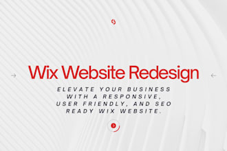 design wix website, wix website redesign, wix website optimization