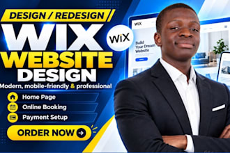 design or redesign wix business website