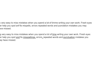 proofread anything and fix grammar errors, punctuation etc