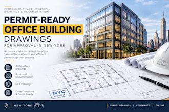 create permit ready new york office building drawings for approval