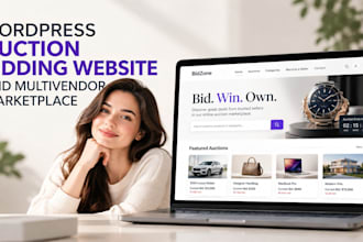 build wordpress auction, bidding website and multivendor marketplace