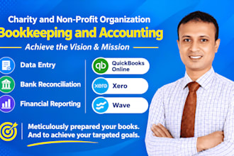 do charity and nonprofit bookkeeping in quickbooks, xero, wave