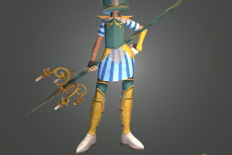 create stylized 3d models, characters, props, and environments