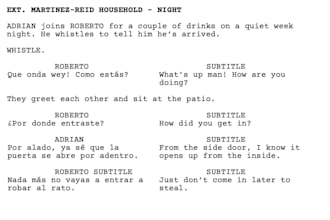 translate your film or tv script