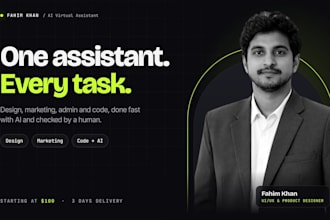be your ai virtual assistant for design, marketing and coding