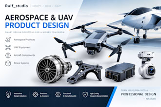 design aerospace products, uav equipment, aircraft components and drone systems
