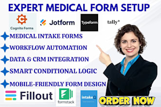 create online forms and surveys for medical with integration automation workflow