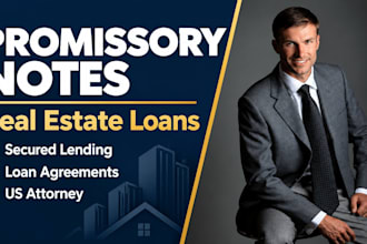 draft a real estate promissory note and loan agreement