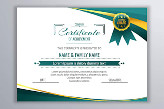 design professional certificates, awards and diplomas