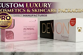manufacture custom skincare packaging and cosmetic boxes